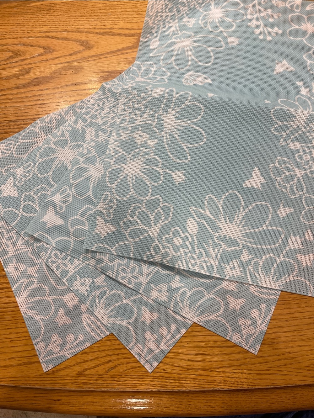 NWT Floral Blue Placemats- Set of 4🌺